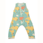Gender neutral map all in one dungarees