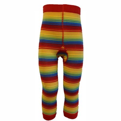 Slugs and Snails organic cotton rainbow stripe footless tights