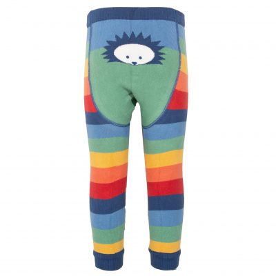 Kite knit leggings hedgehog rainbow